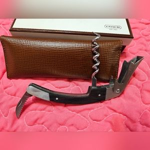 COACH Wine Opener with Original Box